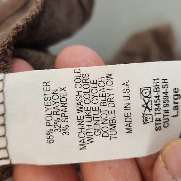 REBORN J dress ruffled sleeves and hem brown heathered NWOT - Picture 4 of 6